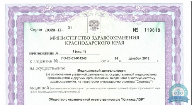 Лор клиника на Российской