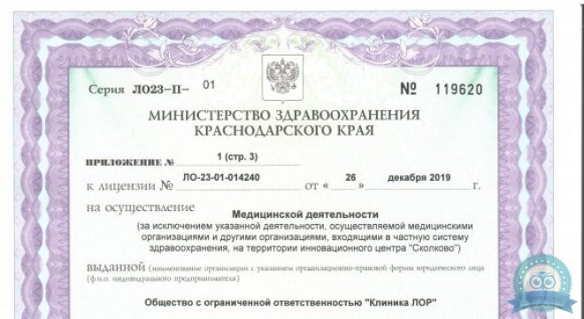 Лор клиника на Российской